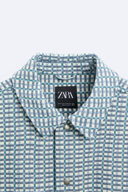 CHECKED JACQUARD JACKET - Zara фото 9