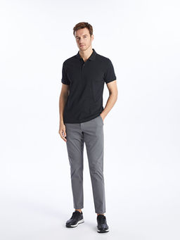 Polo Yaka K?sa Kollu Pike Erkek Dokulu Ti??rt