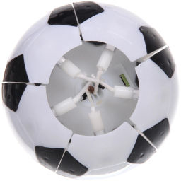 Цена за 2 шт. Свеча для торта раскрывающийся цветок "Мяч" (5 свечей), Черный