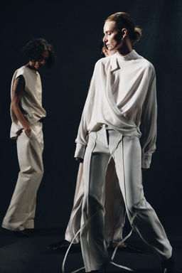 BLUSA CRUZADA FLUIDA ZW COLLECTION / Crudo - Zara фото 2