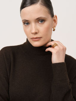 Туника из пуха яка 10047 темно-коричневое