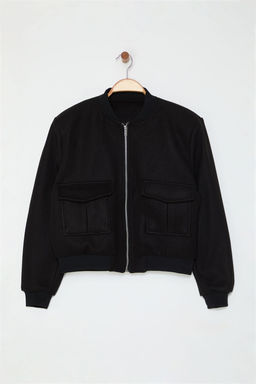 TRENDYOLMILLA Koyu Vizon Regular Kal?p Orme Kase Bomber Ceket Mont TWOAW25MO00085 фото 6