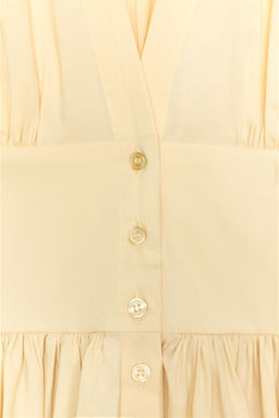 VESTIDO MINI POPEL?N / Mantequilla - Zara фото 6