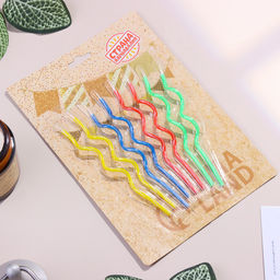 Свечи для торта, набор 8 шт, витые, 17 см - Страна карнавалия фото 7