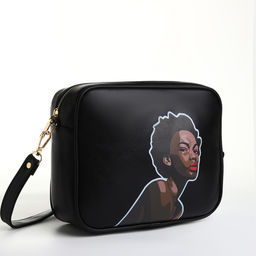 Сумка женская на молнии TEXTURA 22×8×17 см, чёрная