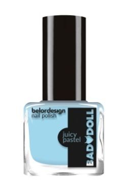 BelorDesign Лак для ногтей Bad Doll JUCY PASTEL тон 310 голубой 6мл