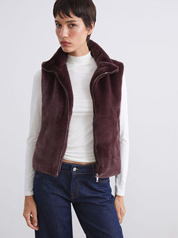 Dik Yaka Kad?n K?rk Yelek