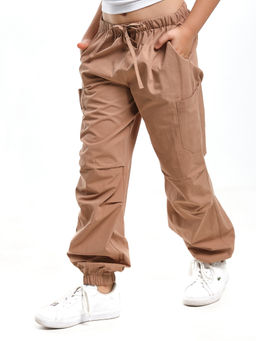 Брюки КАРГО для девочки UD 7888(5163) св.коричневый