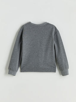 Bisiklet Yaka K?z ?ocuk Sweatshirt