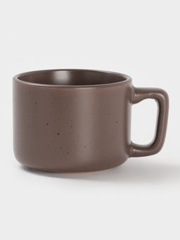 Чайная пара Доляна «Гранит», 2 предмета: чашка 270 мл, блюдце d=15.5 см, керамика, коричневая