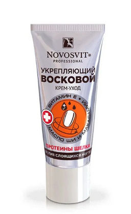 ### NOVOSVIT д/ногтей крем-уход Восковой укрепляющий против слоящихся ногтей 20мл