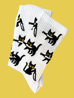 Носки р.35-40 TxT Кот с ножом - Krumpy фото 4