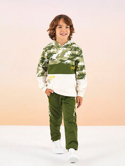 Beli Lastikli Bask?l? Erkek ?ocuk Jogger E?ofman Alt?