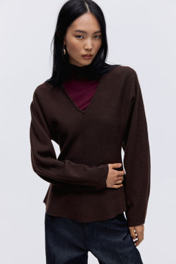Top de punto con escote en V - H&m фото 6