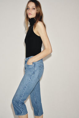 JEANS ZW COLLECTION CAPRI TIRO MEDIO / Azul - Zara фото 2