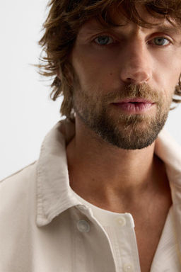 WASHED DENIM OVERSHIRT - Zara фото 6