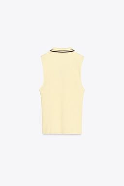 RIBBED POLO SHIRT - Zara фото 8