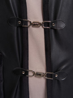 Жилет кожаный на меху GL05021BLK01 - Артесса фото 5