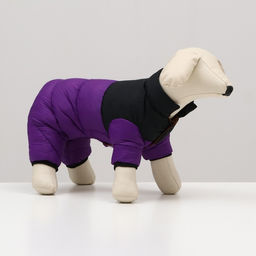 Комбинезон Умка, размер 16 (ДС 36 см, ОГ 46 см, ОШ 35 см), чёрно-фиолетовый