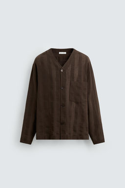 STRIPED JACQUARD SHIRT - Zara фото 8