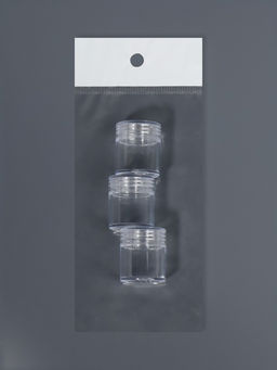Цена за 2 шт. Набор баночек для мелочей, d=2.5×3 см, 6 мл, 3 шт., прозрачный