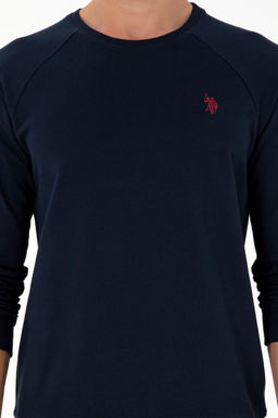 Мужской темно-синий базовый свитшот - U.s. polo assn фото 6