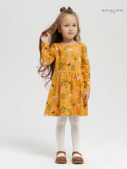 Платье Эля ежики на горчице - Sovalina фото 6