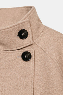 CHAQUETA CORTA CUELLO SUBIDO / Tostado - Zara фото 9