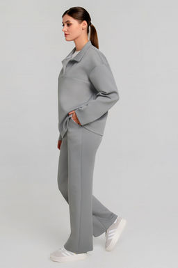 Арт. 2803 Костюм с брюками женский 48-54(4 шт) Цвет:серый - Калинка фото 4