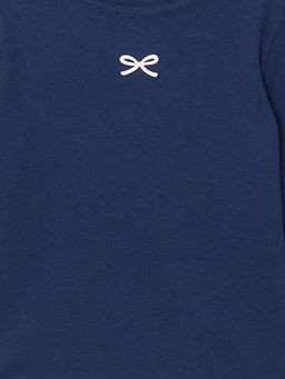 Bisiklet Yaka Uzun Kollu K?z ?ocuk Ti??rt - Waikiki фото 2