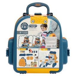 Игровой модуль детский 3 в 1 «Рюкзачок», верстак с инструментами, 23 элемента