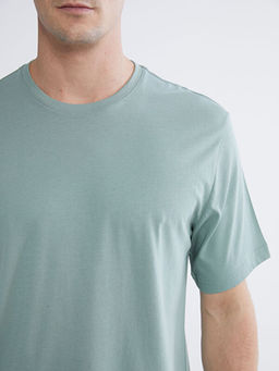 Bisiklet Yaka Penye Erkek Ti??rt