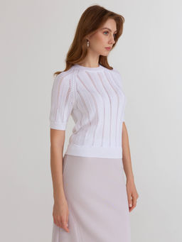 CONTE LDK2456 Джемпер женский white - Conte elegant фото 4