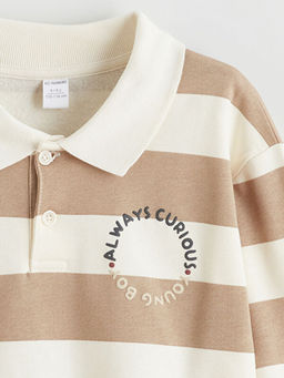 Polo Yaka Erkek ?ocuk Sweatshirt