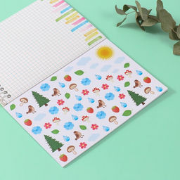 Наклейки в книжке «Посчитай-ка», 3 фона, 20.7×14.2 см