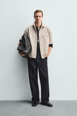 SOBRECAMISA CONFORT NON IRON / Tostado claro