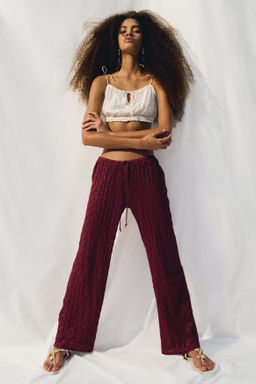 Pantal?n efecto encaje con cord?n de ajuste - H&m фото 6