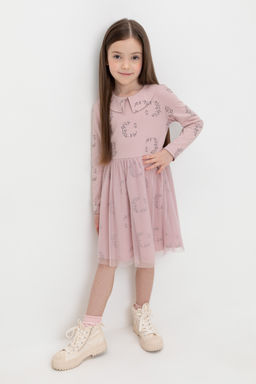 Crockid _ КР 5916/розово-сиреневый,веточки к525 платье для дев
