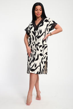 Туника женская из вискозы Олеся экрю макси