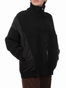 3155 BLACK Куртка-кардиган женская (90% хлопок, 10% синтепон) - Fashion фото 2