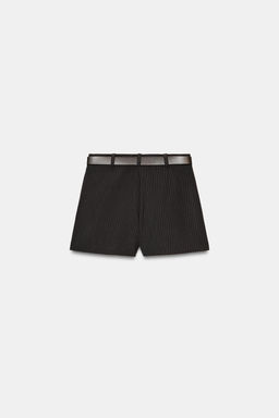 PINSTRIPE SKORT WITH BELT - Zara фото 5