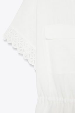 RAMIE SHIRT WITH LACE TRIM - Zara фото 10