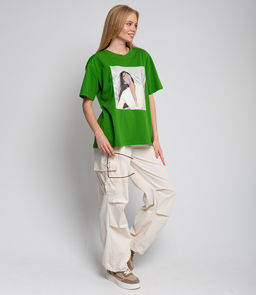 Футболка #КТ879 (1), зелёный - Dommod фото 3