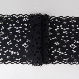 Кружево BLITZ эластичное 170 мм BLST-09 на бобине Турция черный