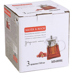 30701 Чайник заварочный 350мл стекло MB (х24) - Mayer&boch фото 4