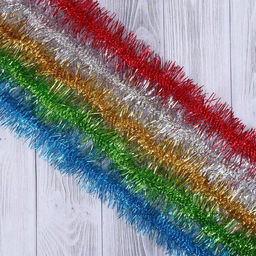 Цена за 10 шт. Мишура новогодняя «Волшебство», d=7.5 см, L- 270 см, МИКС