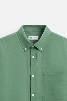 COTTON - LINEN SHIRT - Zara фото 32