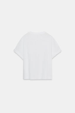 CAMISETA MANGA CORTA ALGOD?N / Blanco