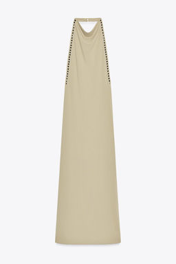 STUDDED HALTER DRESS - Zara фото 3