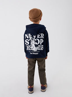 Nostaljik Maymun Bask?l? Uzun Kollu Unisex ?ocuk Hoodie